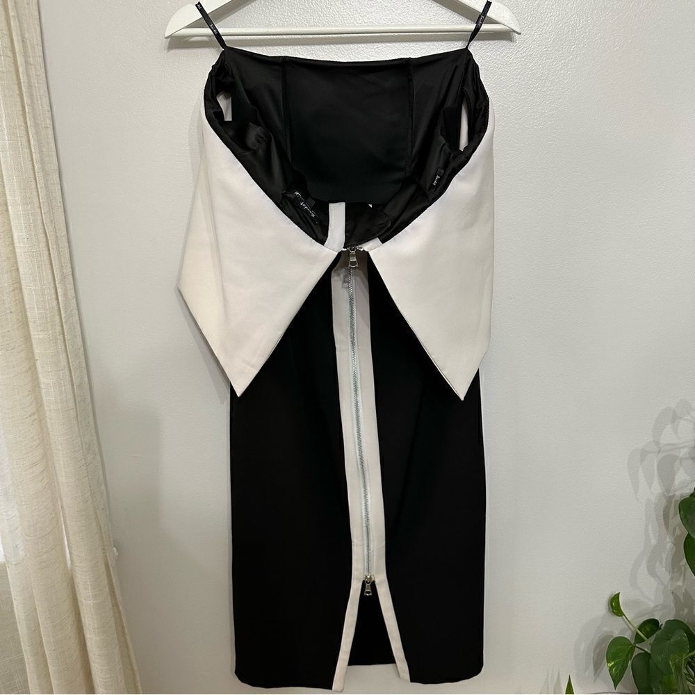 Bardot Strapless Color-block Dress - Picture 3 of 7
